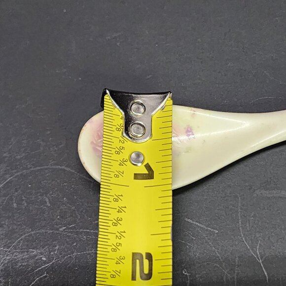 Narumi Spoon in Porcelain White Pink Floral Design 5'' Decorative - Picture 6 of 6